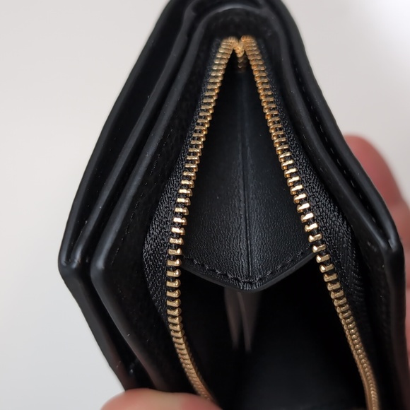 Coach CO971 + C2862 Leather Dempsey Tote & Snap Wallet Gold/ Black - Picture 7 of 15